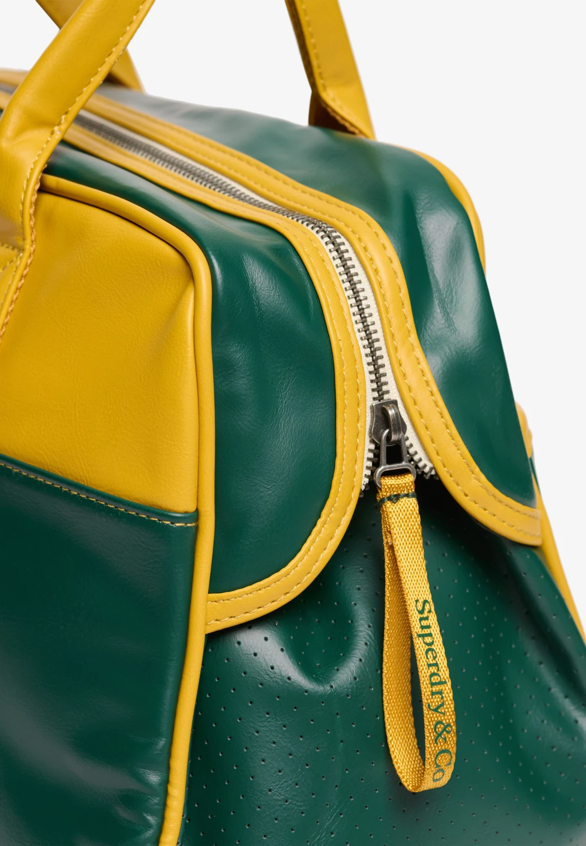 Heritage Retro Gym Bag-Green/Yellow